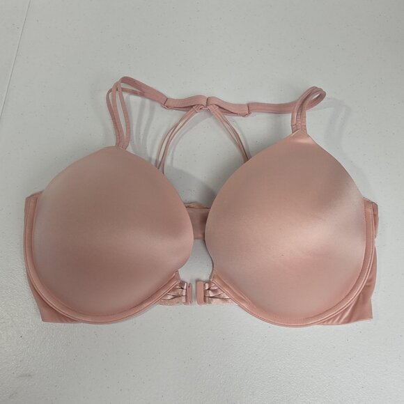 Victoria's Secret Bra Womens 38DD Very Sexy Push Up Strappy Front Close Lace - Picture 1 of 8